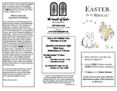 Free Download PDF Books, Easter Brochure Example Template