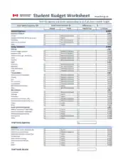 Free Download PDF Books, Budget Calculator Worksheet Excel Template