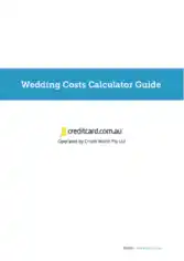 Free Download PDF Books, Wedding Cost Calculator Guide Budget Template