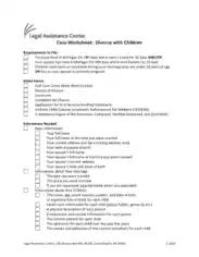 Free Download PDF Books, Divorce With Children Worksheet Template