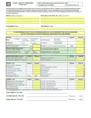 Retail Facility Worksheet Template