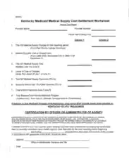 Free Download PDF Books, Medical Supply Cost Settlement Worksheet Template