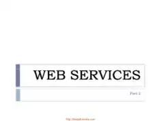 Free Download PDF Books, Web Services Technology – ASP.NET Lecture 11