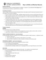 Effective Resumes Template
