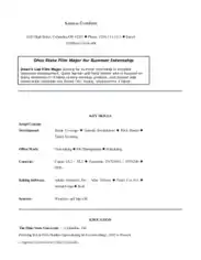 Free Download PDF Books, Internship Sample CV Template