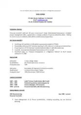 Free Download PDF Books, Project Manager CV Template Pdf