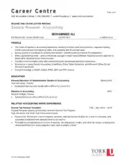 Sample CV for Accountant Template