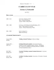 Psychology Research Assistant Resume Template