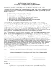 Free Download PDF Books, Waiver and Release Agreement Template
