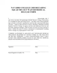 Basic Medical Release Form Template