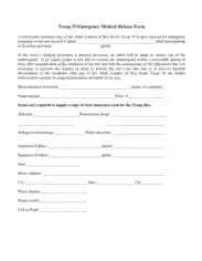 Free Download PDF Books, Emergency Medical Release Form Template