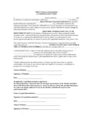 HIPAA Release of Medical Information Form Template
