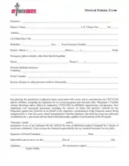 Medical Release Form Free Template
