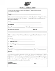 Free Download PDF Books, Medical Release Form Sample Download Template