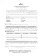 Minor Medical Release Form Template
