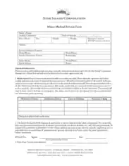 Printable Medical Release Form for Minors Template