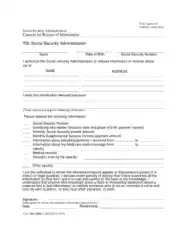 Free Download PDF Books, Social Security Medical Release Form Template