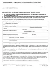 Third Party Medical Release Form Template