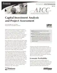 Analysis of Capital Investment Template