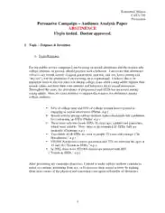 Audience Analysis Paper Template