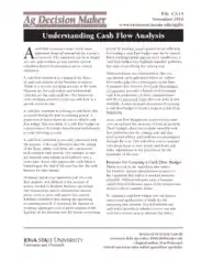 Basic Sample Cash Flow Analysis Template