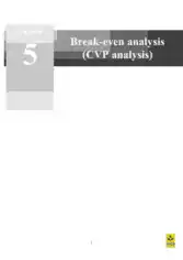 Free Download PDF Books, Break Even CVP Analysis Template