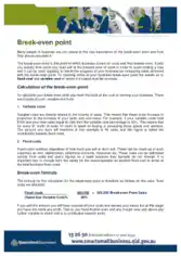 Free Download PDF Books, Break Even Point Analysis Template