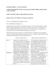 Business Ethics Case Analysis Template