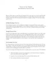 Case Analysis Notes Template