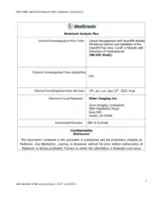 Clinical Investogation Statistical Analysis Plan Sample Template