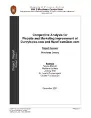 Free Download PDF Books, Competitor Analysis Project Report Template