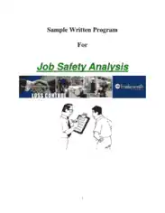 Free Download PDF Books, Construction Job Safety Analysis Template