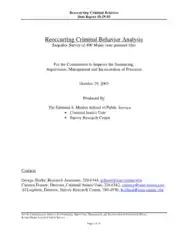 Criminal Behavior Analysis Template