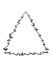 Christmas Tree Sample Free Coloring Template