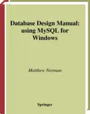 Database Design Manual Using MySQL For Windows, Pdf Free Download