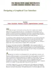 Free Download PDF Books, Designing A Graphical User Interface