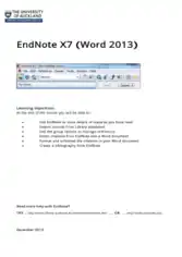 Free Download PDF Books, Endnote X7 Word 2013