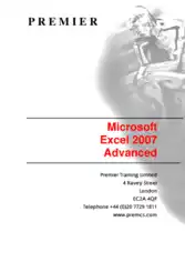 Free Download PDF Books, Excel 2007 Advanced