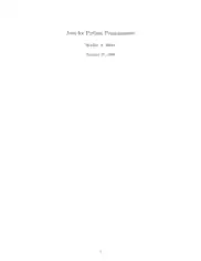 Java For Python Programmers, Java Programming Book