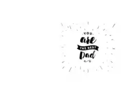 Free Download PDF Books, Best Dad Bw Fathers Day Cards Template