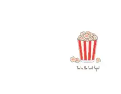 Best Pops Popcorn Fathers Day Cards Template