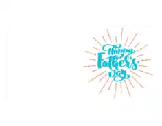 Free Download PDF Books, Hfd Blue Red Fathers Day Cards Template