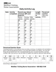Free Download PDF Books, Daily Activity Log Template3