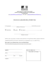 Financial Guarantee Letter for Student Visa Template