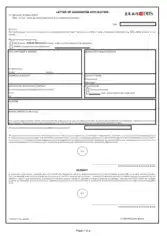 Guarantee Letter Application Template