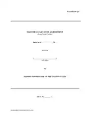 Free Download PDF Books, Master Guarantee Agreement Template