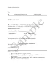 Sample Employment Guarantee Letter Template