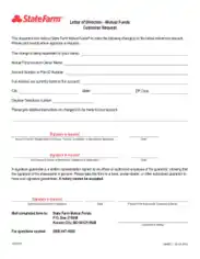 Signature Guarantee Letter of Direction Template