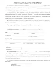 Free Download PDF Books, Simple Personal Guarantee Form Template