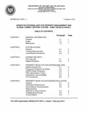 Army Property Management SOP Template